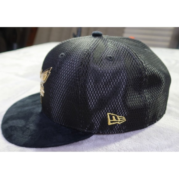 New Era 59Fifty Charlotte Hornets NBA SnapBack Men's Hat Gold Emblem‎ Suede Brim - Picture 4 of 9